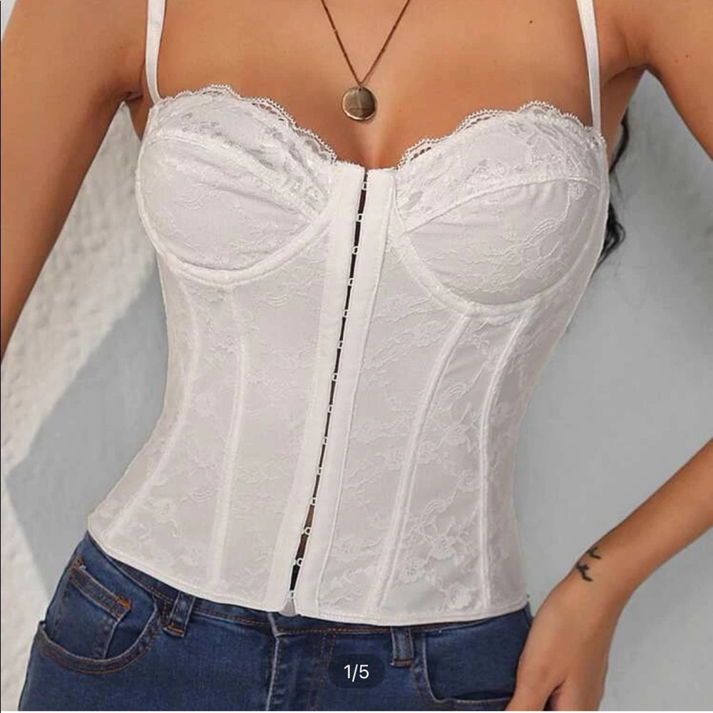 white corset top perfect pacsun dupe